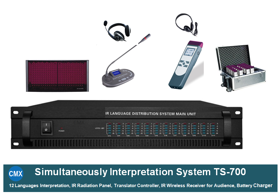 TS-700 12 Channel Language Distribution and Simultaneous Interpretation System