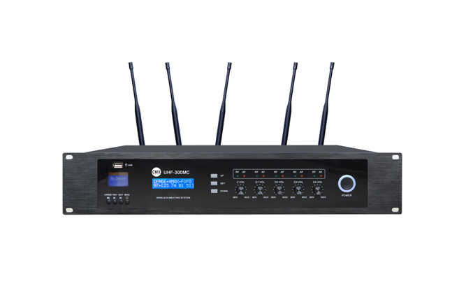 UHF-300MC UHF Wireless Conference System Master Controller (With Recording)