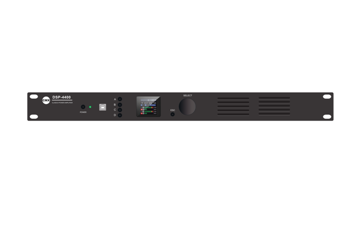 DSP-4400 DSP-4300 DSP-4200 Four Channel Power Amplifier with DSP & DANTE