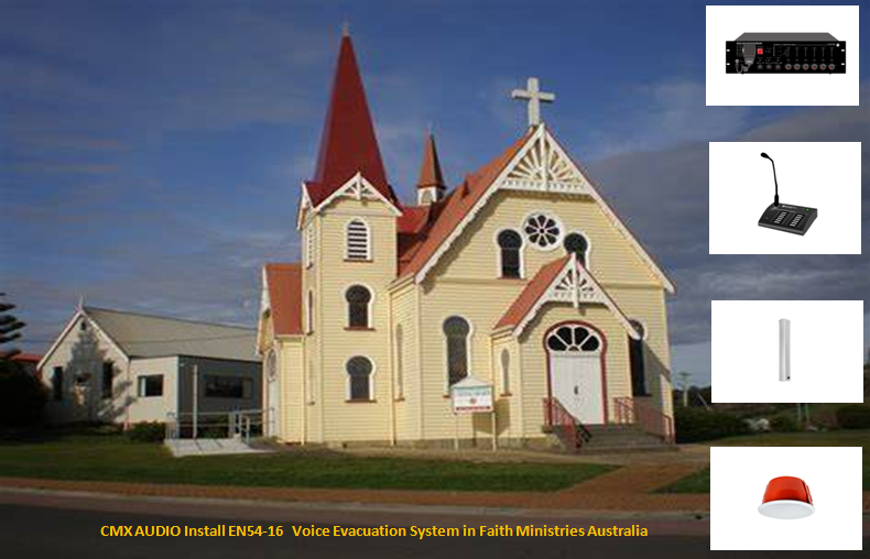 Digital Voice Alarm System EVAC-500 EN54-16 Installed in Forward in Faith Ministries Australia