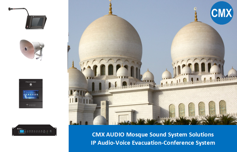 CMX AUDIO Mosque Sound System of 2 Zone Stereo Sound Solutions