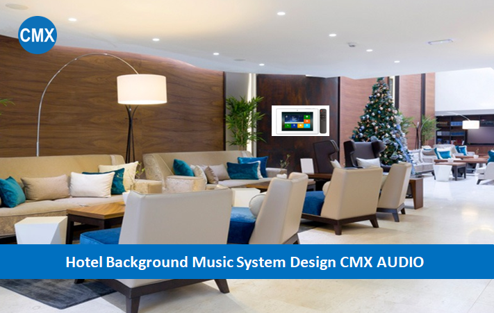 8 Zone Hotel Background Music System Design with A7 In-Wall Amplifier