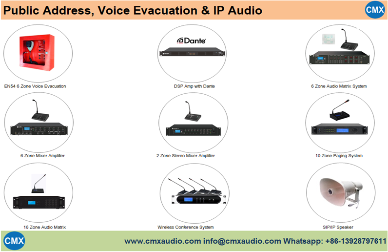 CMX AUDIO Expert Manufacturer of Public Address, Voice Evacuation & SIP/IP Audio